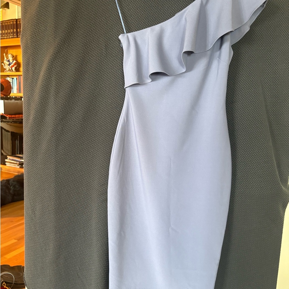 Likely One-Shoulder Light Blue Dress